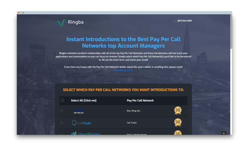 Get an introduction to Pay Per Call Networks from Ringba