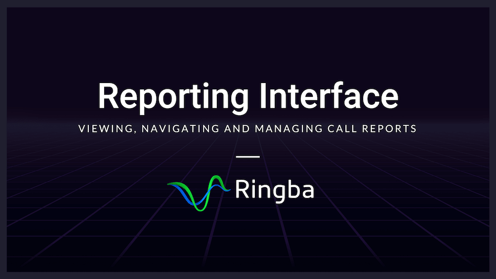 Reporting Interface