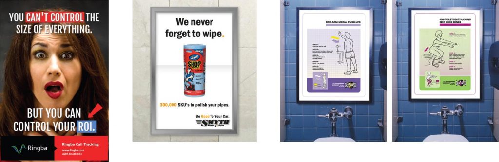 Bathroom ad examples