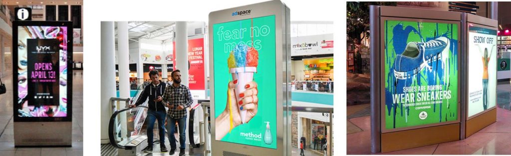 Mall and Supermarket Advertising examples